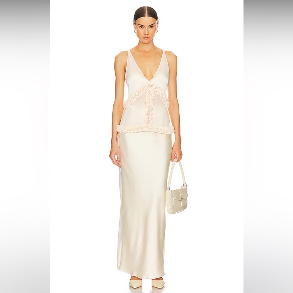 Lovers and Friends Odella Maxi Skirt in Ivory